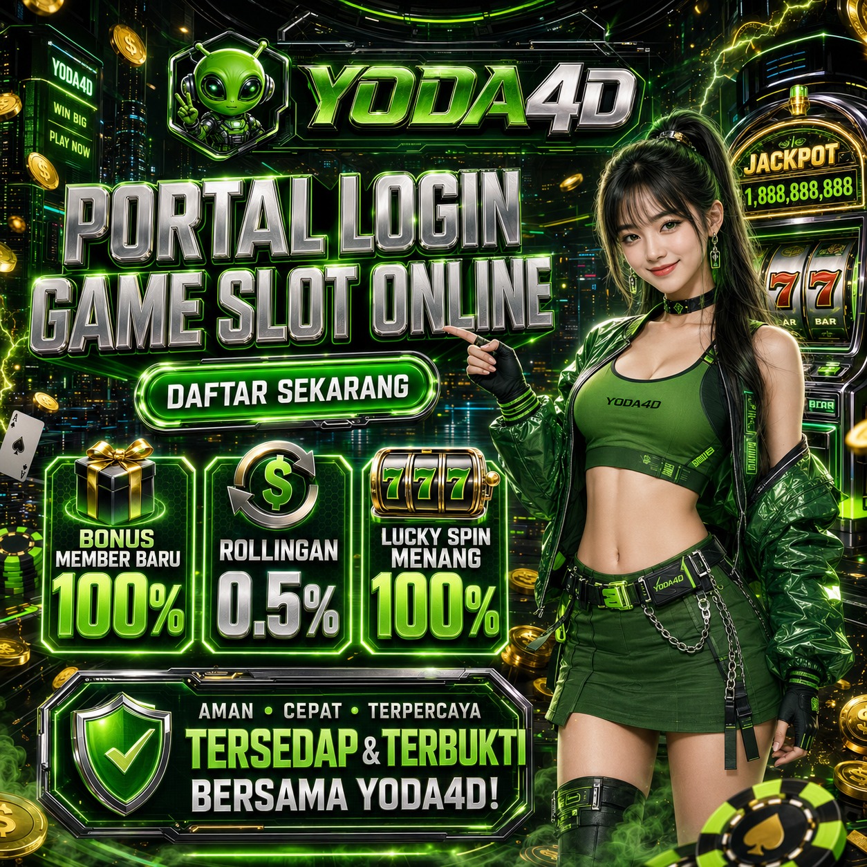 YODA4D - Portal Login Game Slot Online Tersedap dan Terbukti Bersama YODA4D